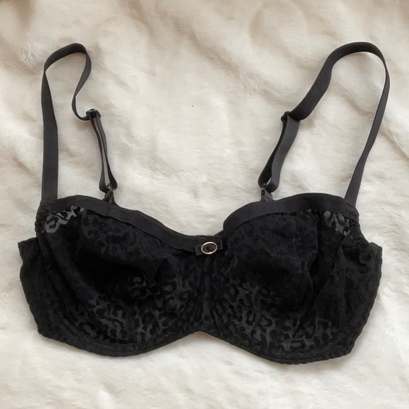 Antigel by Lise Charmel 34E leopard print balconette - Picture 2 of 5